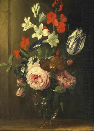 Jan van den Hecke Flower still life in a glass vase china oil painting image